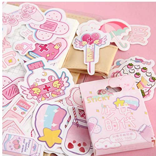 46pcs Tagebuch Planer Dekorative Aufkleber Adhesive Aufkleber Kawaii Tiere Scrapbooking Fertigkeit Sticker von Zonfer