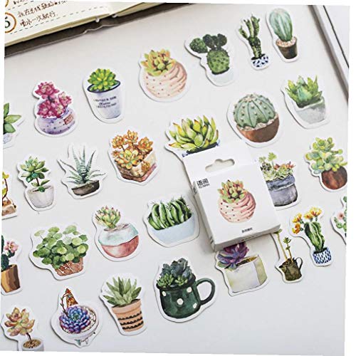 50pcs Sticker Sukkulenten Aufkleber Set Dekorative Scrapbooking Tagebuch Album-stock-lable Für Scrapbook Notebook Journal Karte, Die Briefe von Zonfer