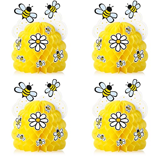 Zonon 4 Stück Honigbienen Mittelstück Wabendekoration Gelbe Bienenwaben Tischdeko mit Bienen Sonnenblumen Aufklebern für Bienentag Geschlecht Verkünden Geburtstag Party Dekoration Zonon 4 Stück Honigbienen Mittelstück Wabendekoration Gelbe Bienenwaben Tischdeko mit Bienen Sonnenblumen Aufklebern für Bienentag Geschlecht Verkünden Geburtstag Party Dekoration von Zonon