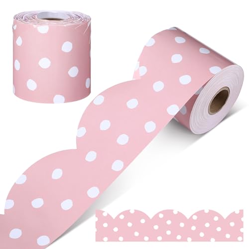 Zonon Pinnwand mit rosa Punkten, 20 m, für Klassenzimmer, Poster, Dekoration für Büro, Schule, Klassenzimmer, Pinnwand, Kreidetafel, Heimdekoration Zonon Pinnwand mit rosa Punkten, 20 m, für Klassenzimmer, Poster, Dekoration für Büro, Schule, Klassenzimmer, Pinnwand, Kreidetafel, Heimdekoration von Zonon