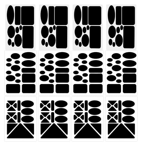 Zonoori 12 Blatt Flicken Daunenjacke Selbstklebend, Schwarz Reparaturflicken für Daunenjacken, Reparaturset Stoff Zonoori 12 Blatt Flicken Daunenjacke Selbstklebend, Schwarz Reparaturflicken für Daunenjacken, Reparaturset Stoff von Zonoori