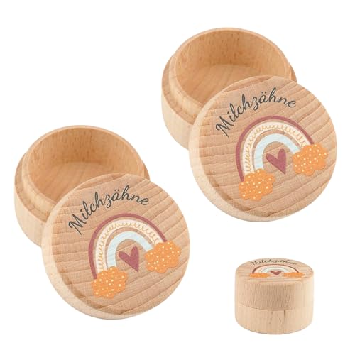 Zonoori 2 Stück Milchzahndose Mädchen Personalisiert, Zahndose Milchzähne Mädchen, Zahnfee Box Zonoori 2 Stück Milchzahndose Mädchen Personalisiert, Zahndose Milchzähne Mädchen, Zahnfee Box von Zonoori