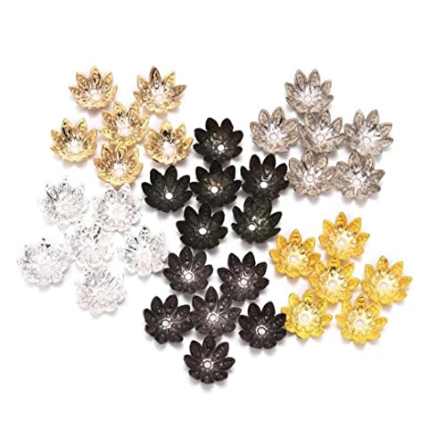 Zonster 100 Stücke 8 Mm Metall Lose Spacer Perlen Kappen Kegel Ende Perlen Kappe Für DIY Schmuck Fundbildung, Mehrfarbig Zonster 100 Stücke 8 Mm Metall Lose Spacer Perlen Kappen Kegel Ende Perlen Kappe Für DIY Schmuck Fundbildung, Mehrfarbig von Zonster