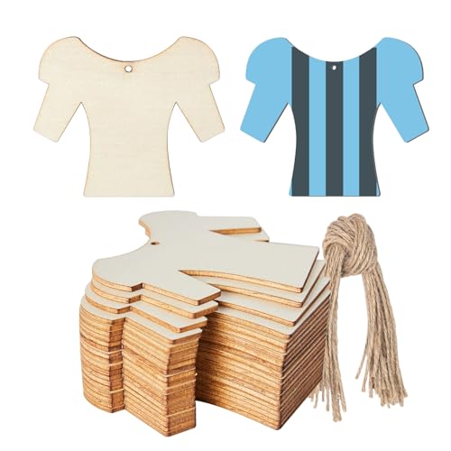 Holzanhänger in Fußballtrikot-Form, zum Aufhängen, Holzausschnitt, Geschenkanhänger mit Bindfaden, für Umkleideraum, Fußball, Thema, Sport, zum Aufhängen, Urlaub, Geburtstag, Party, Dekoration, 20 Holzanhänger in Fußballtrikot-Form, zum Aufhängen, Holzausschnitt, Geschenkanhänger mit Bindfaden, für Umkleideraum, Fußball, Thema, Sport, zum Aufhängen, Urlaub, Geburtstag, Party, Dekoration, 20 von Zontween