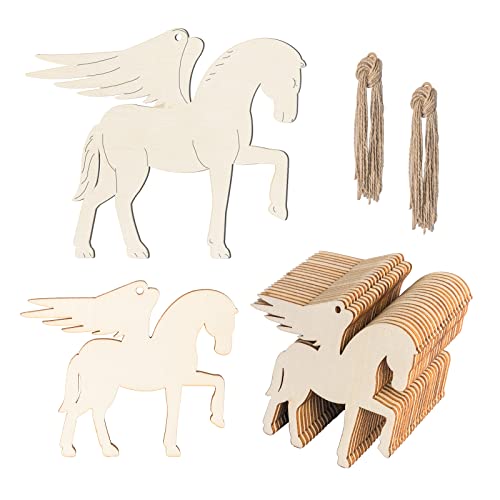 Pferd Holz Blank Pegasus Holz mit Schnur Kunst Unlackierte Ornamente für Weihnachten Hochzeit Geburtstag Party Erntedankfest Dekoration 20 Stück Pferd Holz Blank Pegasus Holz mit Schnur Kunst Unlackierte Ornamente für Weihnachten Hochzeit Geburtstag Party Erntedankfest Dekoration 20 Stück von Zontween
