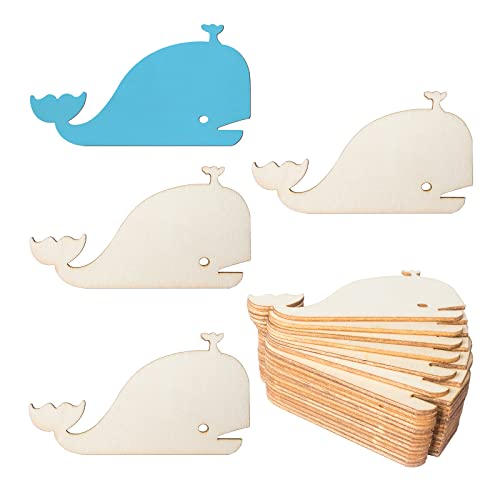 Unlackierte Holzanhänger in Walform, Holzausschnitt, blanko, Holzscheiben, Geschenkanhänger für Strand, nautische Dekoration, Weihnachten, Urlaub, Hochzeit, Geburtstag, Party, Dekoration, 20 Stück Unlackierte Holzanhänger in Walform, Holzausschnitt, blanko, Holzscheiben, Geschenkanhänger für Strand, nautische Dekoration, Weihnachten, Urlaub, Hochzeit, Geburtstag, Party, Dekoration, 20 Stück von Zontween