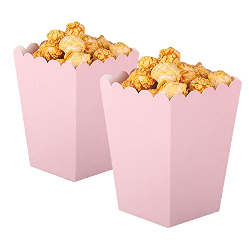 ZOOYOO 24 Stück Popcorn Tüten Klein Rosa und Blau - 5.5 * 7.5 * 10.5cm - für Rosa Blaue Party-Dekorationen, Babyparty-Show, Gender Reveal von ZOOYOO