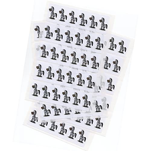 480 x Aufkleber - Zebra (38 x 21 mm). Hochwertige selbstklebende Etiketten mit Tiermotiv von Zooify. von Zooify
