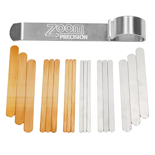 Zoom Precision-Armband-Metallstempel-Set – Aluminium- und Kupfer-Armbandrohlinge mit Armband-Biegestab für Schmuckstempel-Set – Metallstempel-Rohlinge – 19 Teile von Zoom Precision