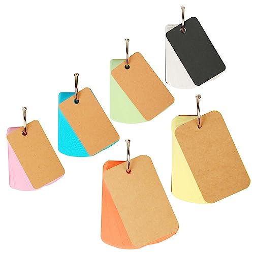 6Stk Karteikarten mit Ring, ZoomSky 460 Blätter Pocket Lernkarte mini Karten Farben Notizblock für Vokabeln lernen reisen 6Stk Karteikarten mit Ring, ZoomSky 460 Blätter Pocket Lernkarte mini Karten Farben Notizblock für Vokabeln lernen reisen von ZoomSky