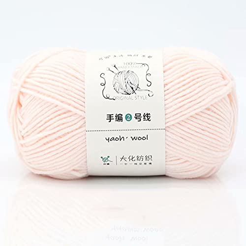 10 × 100 g doppelt gestrickte Baumwollwolle 100 % Acryl, grob, warm, weich, handgewebt, buntes Garn, perfekt für jedes Häkeln und Stricken, Mini-Projekt (1 Knäuel, Farbe 14) von Zoomlie