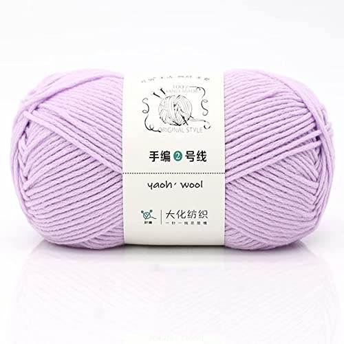 10 × 100 g doppelt gestrickte Baumwollwolle 100 % Acryl, grob, warm, weich, handgewebt, buntes Garn, perfekt für jedes Häkeln und Stricken, Mini-Projekt (1 Knäuel, Farbe 17) von Zoomlie