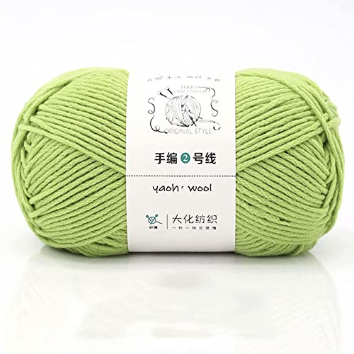 10 × 100 g doppelt gestrickte Baumwollwolle 100 % Acryl, grob, warm, weich, handgewebt, buntes Garn, perfekt für jedes Häkeln und Stricken, Mini-Projekt (10 Knäuel, Farbe 1) von Zoomlie