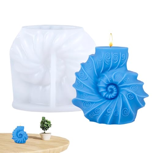 Kerzenform - Epoxidharz Gießformen,Einfache Entnahme Hitzebeständige Muschelform Für Seifenbacken, Fondantgestaltung Und Kerzenherstellung von Zopoee