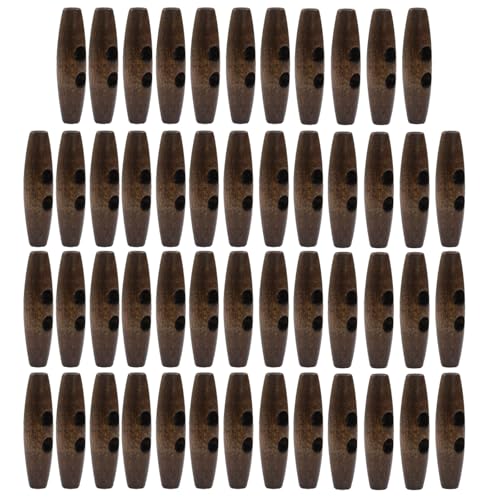 Zorfeter 50 Stück Holz-Knebelknöpfe, hellkaffeefarben, 2 Löcher, Zubehör für Jacke, Kleidung, Nähen, DIY, Kunst, Handwerksprojekte, kreative Bastler Zorfeter 50 Stück Holz-Knebelknöpfe, hellkaffeefarben, 2 Löcher, Zubehör für Jacke, Kleidung, Nähen, DIY, Kunst, Handwerksprojekte, kreative Bastler von Zorfeter
