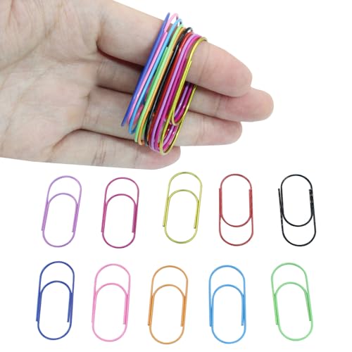 Zorfeter Jumbo-Büroklammern, lustig, niedlich, 10 Farben, kreative Lesezeichen-Clips für lustige Bürobedarf/College-Geschenke, 50 mm, 100 Stück Zorfeter Jumbo-Büroklammern, lustig, niedlich, 10 Farben, kreative Lesezeichen-Clips für lustige Bürobedarf/College-Geschenke, 50 mm, 100 Stück von Zorfeter