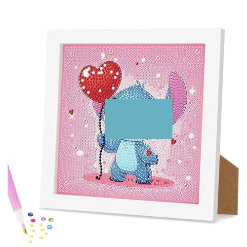 Zoriwn Diamond Painting Kinder mit Holzrahmen - 5D DIY Diamant Painting Bilder Kinder, Diamond Painting Mädche, Diamant Painting Bilder Arts Craft für Wohndekoration und Geschenke 18x18 cm von Zoriwn