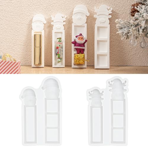 4 Stück Silikonformen Gießformen Weihnachten, Weihnachtsmann Geldgeschenk Elch Silikonform Gießform, Giessformen Silikon Weihnachten Pralinenschachtel 4 Stück Silikonformen Gießformen Weihnachten, Weihnachtsmann Geldgeschenk Elch Silikonform Gießform, Giessformen Silikon Weihnachten Pralinenschachtel von Zoruam