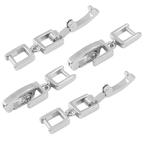 Zorveiio 4 Stück 2 cm Halskette Armband Verlängerung Silber Faltverlängerung Schmuckverschlüsse für Schmuckherstellung Zorveiio 4 Stück 2 cm Halskette Armband Verlängerung Silber Faltverlängerung Schmuckverschlüsse für Schmuckherstellung von Zorveiio