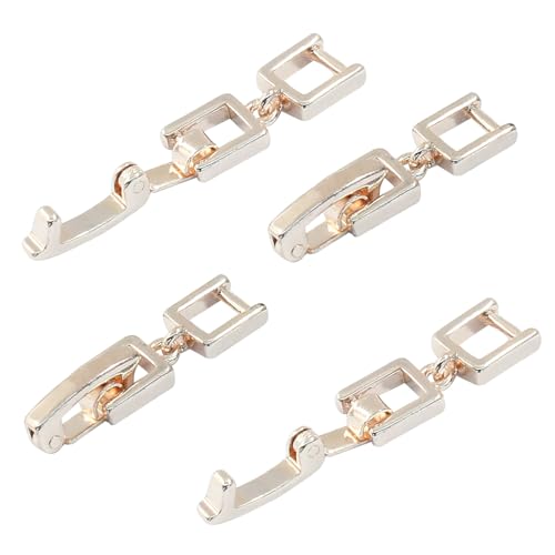 Zorveiio 4 Stück 2 cm Halsketten-Armband-Verlängerung, rotgoldene Faltverlängerung, Schmuckverschlüsse für Schmuckherstellung Zorveiio 4 Stück 2 cm Halsketten-Armband-Verlängerung, rotgoldene Faltverlängerung, Schmuckverschlüsse für Schmuckherstellung von Zorveiio