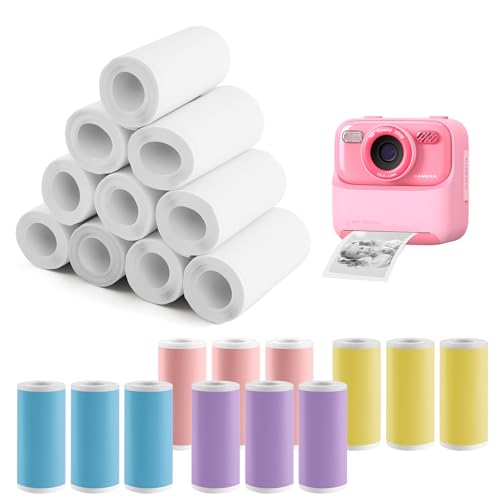 Zosenyer Thermorollen, 22 Rollen Thermopapier Selbstklebend, Mini-Drucker-Aufkleberpapierrolle, Fotodruckerpapier, Thermodruckerpapier für Kinder Sofortbildkameras und Mini Thermodrucker 57 x 25 mm Zosenyer Thermorollen, 22 Rollen Thermopapier Selbstklebend, Mini-Drucker-Aufkleberpapierrolle, Fotodruckerpapier, Thermodruckerpapier für Kinder Sofortbildkameras und Mini Thermodrucker 57 x 25 mm von Zosenyer