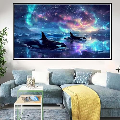 Diamond Painting Polarlicht, 5D Diamant Painting Erwachsene Wal, DIY Diamant Painting Bilder mit Diamond Painting Zubehör Set, Crystal Kunst Malerei Zimmer Deko, Geschenke für Frauen 25x45cm - D-317 Diamond Painting Polarlicht, 5D Diamant Painting Erwachsene Wal, DIY Diamant Painting Bilder mit Diamond Painting Zubehör Set, Crystal Kunst Malerei Zimmer Deko, Geschenke für Frauen 25x45cm - D-317 von Zoulile