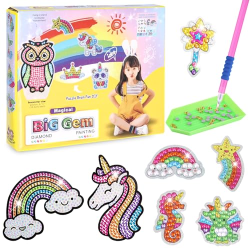 Zounin Einhorn Geschenke Für Mädchen, DIY Diamond Painting Sticker, Kinder Einhorn Diamond Painting, Diamond Painting Kinder, Diamant Malerei Kits, für Kinder im Alter von 4 5 6 7 8 9 10 11 12 Jahren Zounin Einhorn Geschenke Für Mädchen, DIY Diamond Painting Sticker, Kinder Einhorn Diamond Painting, Diamond Painting Kinder, Diamant Malerei Kits, für Kinder im Alter von 4 5 6 7 8 9 10 11 12 Jahren von Zounin
