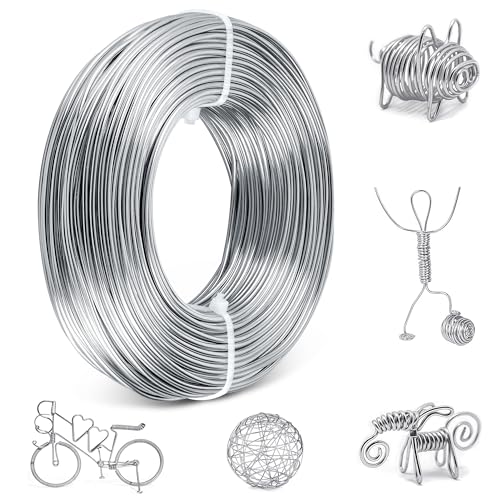 Basteldraht 2mm x 30m, Draht Zum Basteln Aus Aluminium, Wire Rostbeständig Und Leicht Formbar, Silberdraht Zum Basteln Kann Zur Herstellung Von Dekorationen Oder Persönlichem Schmuck Verwendet Werden Basteldraht 2mm x 30m, Draht Zum Basteln Aus Aluminium, Wire Rostbeständig Und Leicht Formbar, Silberdraht Zum Basteln Kann Zur Herstellung Von Dekorationen Oder Persönlichem Schmuck Verwendet Werden von Zouway