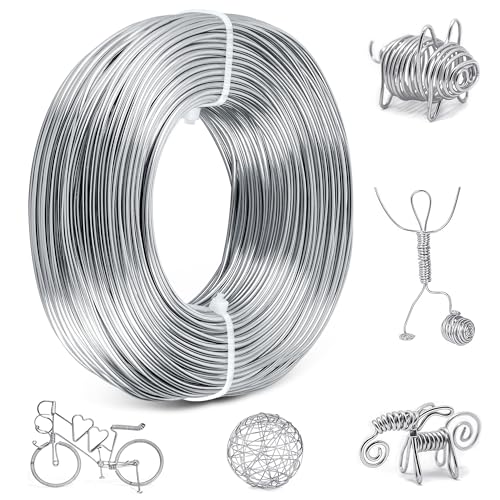Basteldraht 2mm x 50m, Draht Zum Basteln Aus Aluminium, Wire Rostbeständig Und Leicht Formbar, Silberdraht Zum Basteln Kann Zur Herstellung Von Dekorationen Oder Persönlichem Schmuck Verwendet Werden Basteldraht 2mm x 50m, Draht Zum Basteln Aus Aluminium, Wire Rostbeständig Und Leicht Formbar, Silberdraht Zum Basteln Kann Zur Herstellung Von Dekorationen Oder Persönlichem Schmuck Verwendet Werden von Zouway