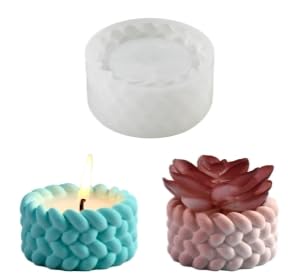 Silikonformen Gießformen, 2er Set Giessformen Silikon für Kerzen und Blumentöpfe, Gipsformen Zum Gießen, Silikonform Kerzenhalter, Teelichthalter Formen für Beton, Gips und Epoxidharz Silikonformen Gießformen, 2er Set Giessformen Silikon für Kerzen und Blumentöpfe, Gipsformen Zum Gießen, Silikonform Kerzenhalter, Teelichthalter Formen für Beton, Gips und Epoxidharz von Zouwel