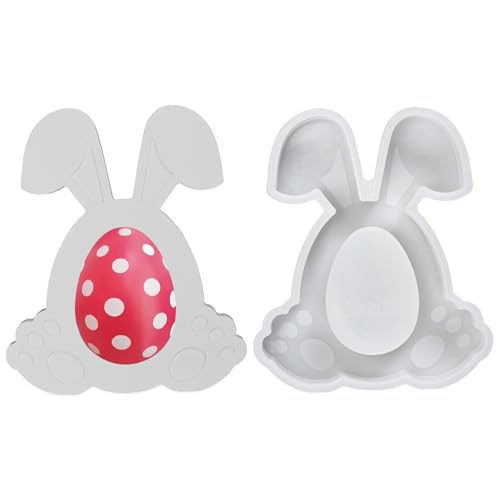 Silikonformen Gießformen, Silikonform Ostern Hase, 3D Silikonformen Gießformen Ostern Hase, Gießform Ostern Hase, Silikon Gießform Ostern Hase for Gips, Sojawachs, Kerzen, Handwerk (A) von Zouwel