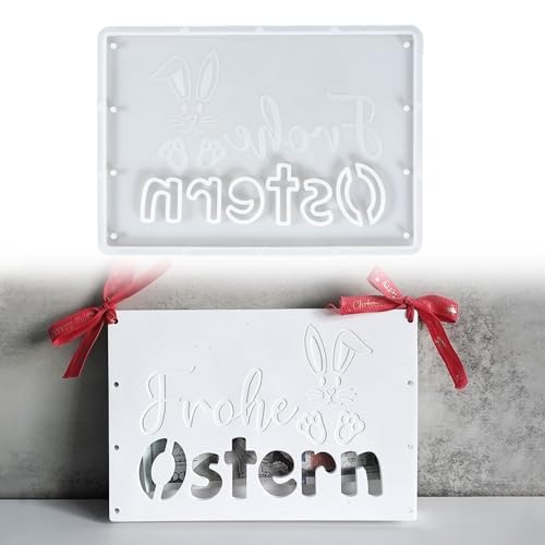 Silikonformen Gießformen, Silikonform Ostern Hase, 3D Silikonformen Gießformen Ostern Hase, Gießform Ostern Hase, Silikon Gießform Ostern Hase for Gips, Sojawachs, Kerzen, Handwerk (D) von Zouwel