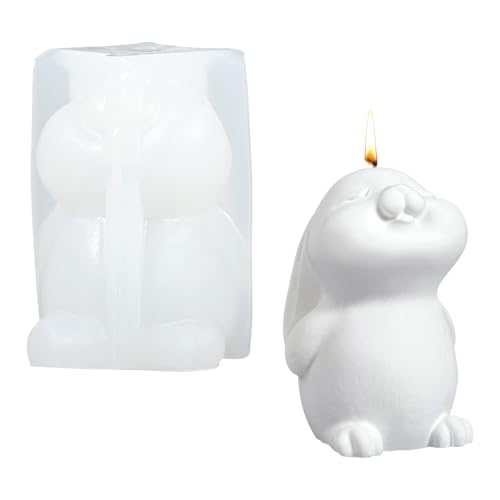 Silikonformen Gießformen Ostern, 3D Kaninchen Kerze Silikonform Gips, Silikonform Ostern Hase Gießformen Silikon, Silikonform Osterhase für Osterdeko Silikonformen Gießformen Ostern, 3D Kaninchen Kerze Silikonform Gips, Silikonform Ostern Hase Gießformen Silikon, Silikonform Osterhase für Osterdeko von Zouwel