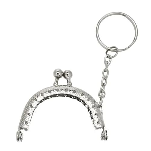 Metall Taschenrahmen DIY Handwerk Tasche machen Tasche Rahmen Schnalle Geldbörse Rahmen Geldbörse Rahmen Kuss Verschluss Tasche Kuss Verschluss Verschluss Geldbörse Verschluss Rahmen tasche(Silver) von Zpengtai