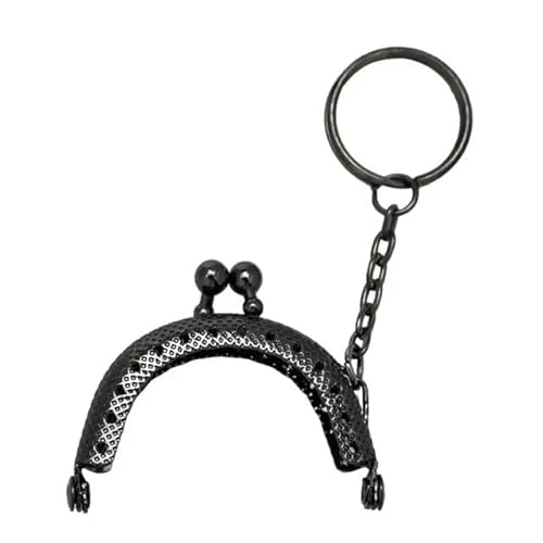 Metall Taschenrahmen DIY Handwerk Tasche machen Tasche Rahmen Schnalle Geldbörse Rahmen Geldbörse Rahmen Kuss Verschluss Tasche Kuss Verschluss Verschluss Geldbörse Verschluss Rahmen tasche(Noir) von Zpengtai