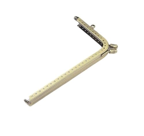 Zpengtai Metall Taschenrahmen 15,5 cm Metall-Geldbörsen-Rahmengriff for Clutch-Tasche, Handtaschen-Zubehör, Herstellung von Kussverschluss-Schloss, antike Bronze-Ton-Hardware Tasche(18.5x10.5cm) von Zpengtai