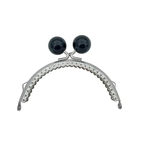 Zpengtai Metall Taschenrahmen 1PC Vintage Geldbörse Verschluss Rahmen Tasche Kuss Verschluss Schloss Metall Geldbörse Rahmen for DIY Handwerk Geldbörse Tasche Machen Tasche(Noir) von Zpengtai