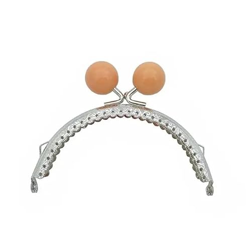 Zpengtai Metall Taschenrahmen 1PC Vintage Geldbörse Verschluss Rahmen Tasche Kuss Verschluss Schloss Metall Geldbörse Rahmen for DIY Handwerk Geldbörse Tasche Machen Tasche(Orange) von Zpengtai