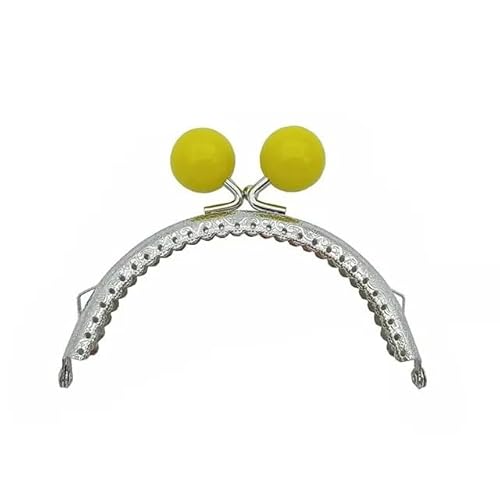 Zpengtai Metall Taschenrahmen 1PC Vintage Geldbörse Verschluss Rahmen Tasche Kuss Verschluss Schloss Metall Geldbörse Rahmen for DIY Handwerk Geldbörse Tasche Machen Tasche(Yellow) von Zpengtai