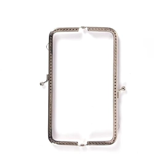 Zpengtai Metall Taschenrahmen 1pc Retro Metall Blume Handtasche Tasche 6,5 cm/8,5 CM/12 CM/15 CM/18 CM/20 cm DIY Machen Handwerk Rahmen Kuss Schließe Schloss Silber Tasche(15CM Silver) von Zpengtai