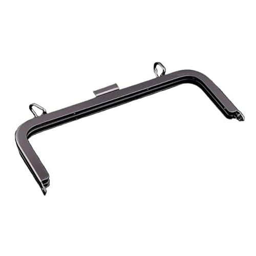 Zpengtai Metall Taschenrahmen 21 cm Metallrahmen-Kussverschluss-Schloss for DIY-Nähhandtaschen-Geldbörsen-Münzbeutel Tasche(Grey Black) von Zpengtai