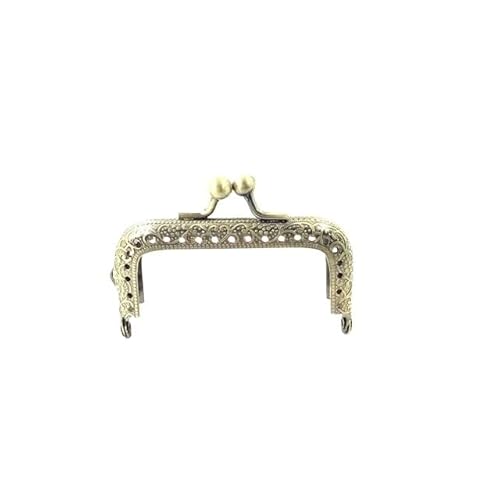 Zpengtai Metall Taschenrahmen 6,5/7,5/8,5/10,5/12,5/15/18/20 cm DIY Metall Quadratischen Rahmen Geldbörse Griff Münze Taschen Metall Kuss Schließe Schloss Rahmen Zubehör Tasche(7.5cm) von Zpengtai