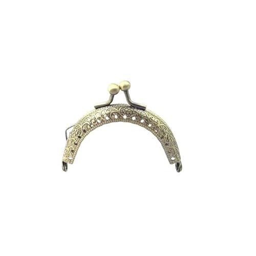 Zpengtai Metall Taschenrahmen 6,5/7,5/8,5/10,5/12,5/15/20 cm DIY Metall Halbkreis Rahmen Geldbörse Griff Münze Taschen Metall Kuss Schließe Schloss Rahmen Zubehör Tasche(6.5cm) von Zpengtai