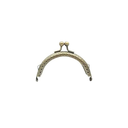 Zpengtai Metall Taschenrahmen 8,5/10,5/12,5/15/20,5 cm DIY Metall Halbkreis Rahmen Geldbörse Griff Münze Taschen Metall Kuss schließe Schloss Rahmen Zubehör Tasche(8.5cm) von Zpengtai
