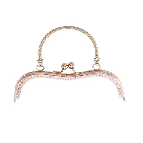 Zpengtai Metall Taschenrahmen Geldbörse Rahmen Kuss Verschluss Vintage Metall Geldbörse Verschluss Rahmen Tasche Rahmen Schnalle DIY Handwerk Tasche(Gold-) von Zpengtai