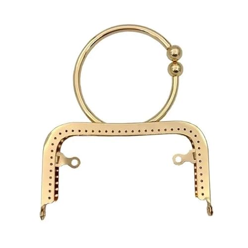 Zpengtai Metall Taschenrahmen Geldbörse Verschluss Rahmen Tasche Kuss Verschluss Verschluss Vintage Metall Geldbörse Rahmen for DIY Handwerk Geldbörse Tasche Herstellung Tasche(Gold) von Zpengtai