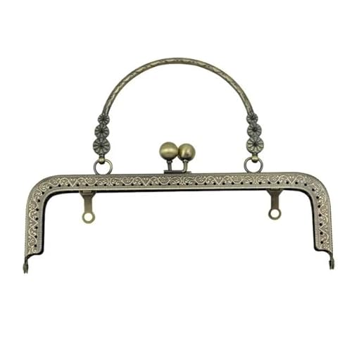 Zpengtai Metall Taschenrahmen Geldbörsen-Verschluss, Metallrahmen, 20 cm, Tasche, Kuss-Verschluss, Handtasche, Geldbörse,DIY-Taschenverschlüsse,1 Stück Tasche(Bronze) von Zpengtai