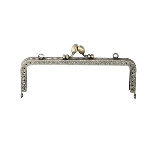 Zpengtai Metall Taschenrahmen Geldbörsenrahmen Mit Vintage-Muster, Kussverschluss, Metall-Geldbörsenverschluss, Kussverschlussverschluss, Geldbörsenrahmentasche, Tasche(12.5cm) von Zpengtai
