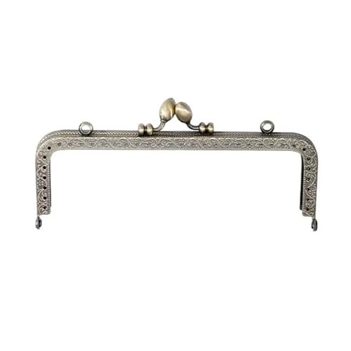 Zpengtai Metall Taschenrahmen Geldbörsenrahmen Mit Vintage-Muster, Kussverschluss, Metall-Geldbörsenverschluss, Kussverschlussverschluss, Geldbörsenrahmentasche, Tasche(15cm) von Zpengtai
