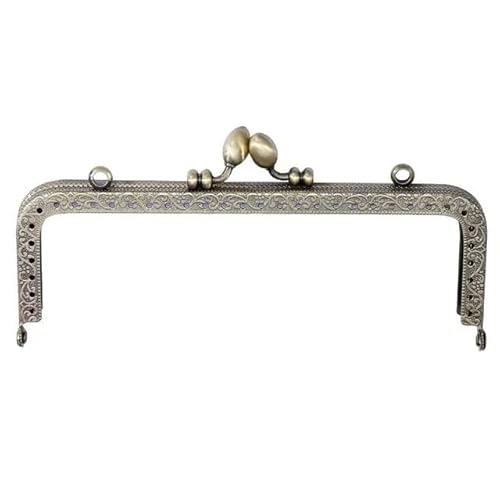 Zpengtai Metall Taschenrahmen Geldbörsenrahmen Mit Vintage-Muster, Kussverschluss, Metall-Geldbörsenverschluss, Kussverschlussverschluss, Geldbörsenrahmentasche, Tasche(20.5cm) von Zpengtai